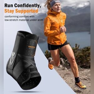 Slim-Fit Ankle Brace for Sprained Ankle, Quick Lace Up Ankle Support for unisex